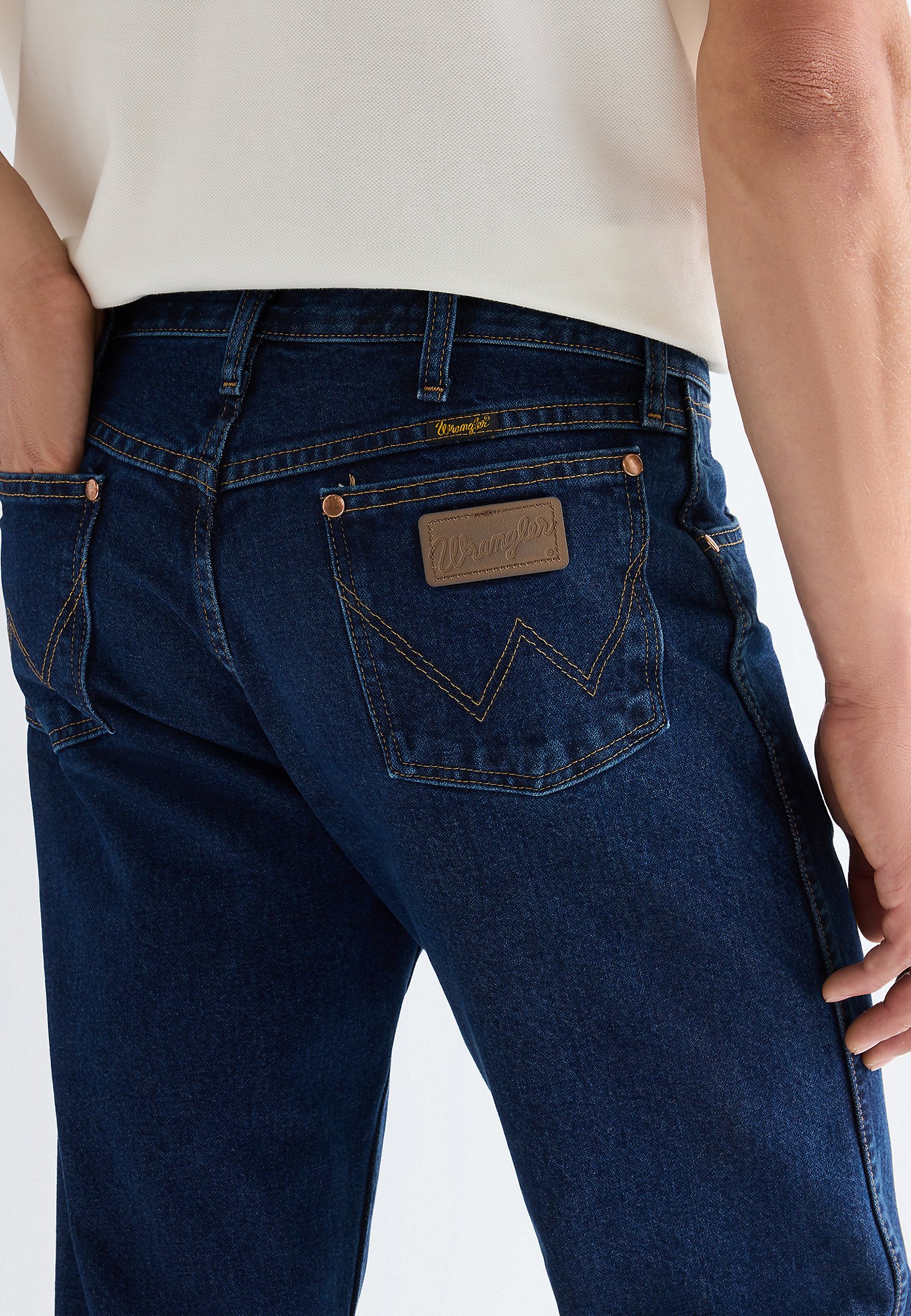 Wrangler 13MWZ - Blugi drepți - dark stone/denim negru-albăstrui