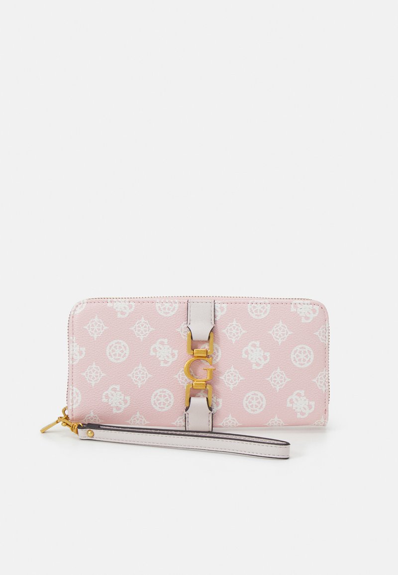 Guess BRIANA LARGE ZIP AROUND Wallet pink/pink Zalando.de