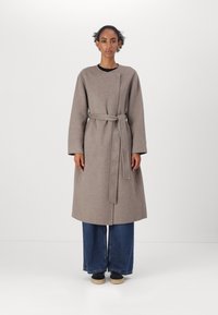 GAP SCARF COAT - Manteau classique - medium cool brown