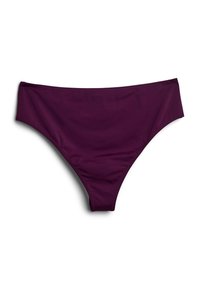 Lila bikiniunderdel med ett smidigt och stretchigt tyg. Har en klassisk skärning och bred midjeband för komfort, designad för badkläder.