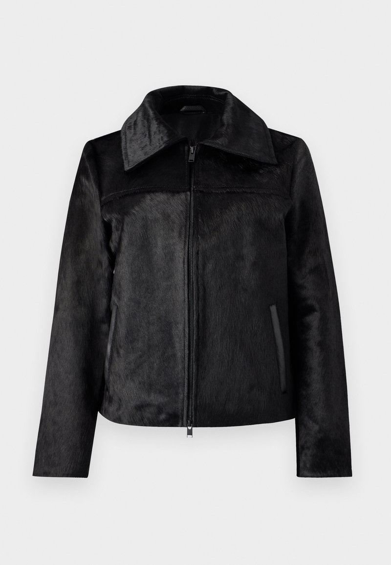 Selected Femme Leren jas zwart