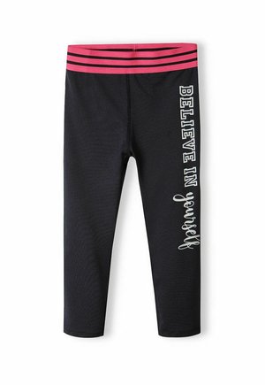SPORTS LEGGINGS - Legging (type pantalon) - black pink