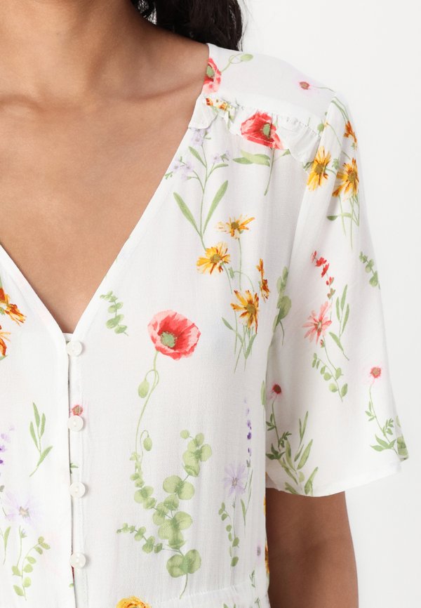 OBJLORENA LONG DRESS - Maxi dress - cloud dancer2