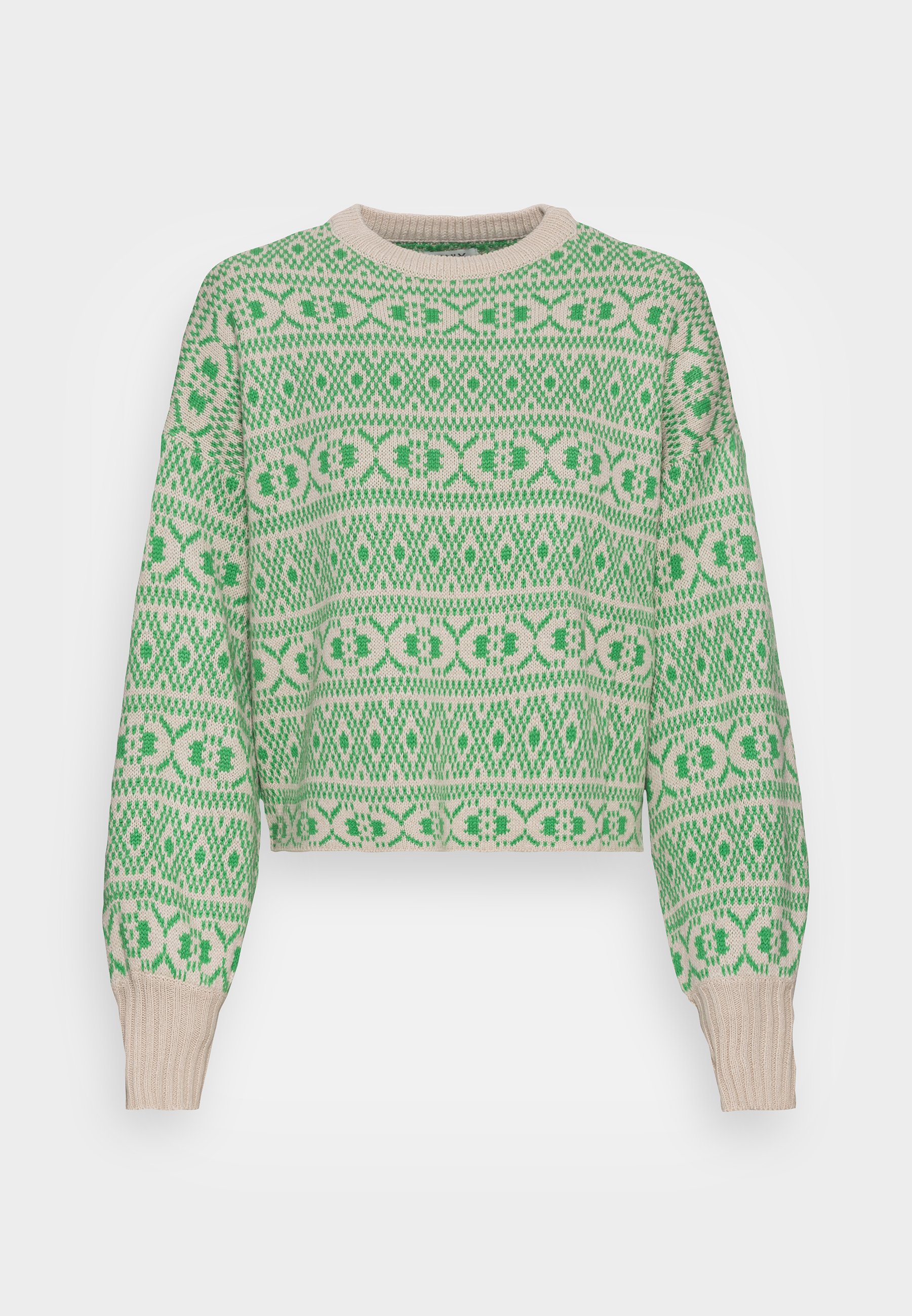 ONLY Tall ONLSIGRUN - Trui - green bee/beige - Zalando.nl