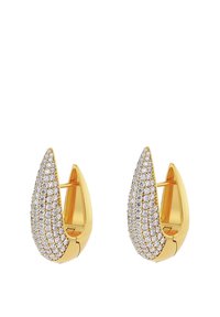 EDBLAD CREST PAVÉ HOOPS LARGE - Naušnice - gold-coloured