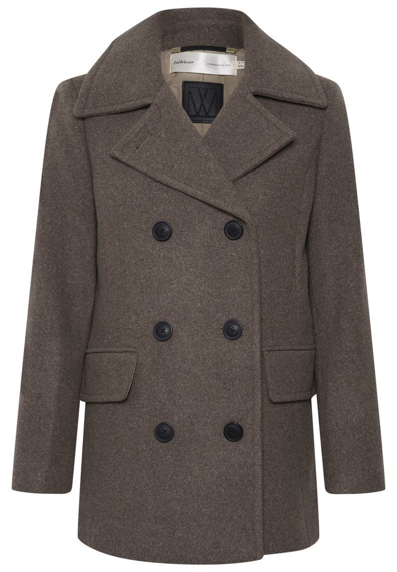 InWear PERRYIW SAILOR - Kurzmantel - mocha grey melange/beige 
