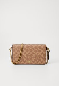MILA CROSSBODY BAG IN SIGNATURE CANVAS - Torba čez telo - tan caramel