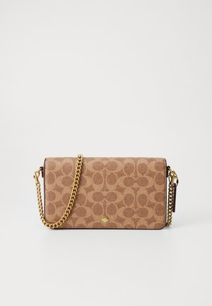 SIGNATURE MILA CROSSBODY BAG - Sac bandoulière - tan caramel