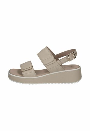 Sandales compensées - offwhite nappa