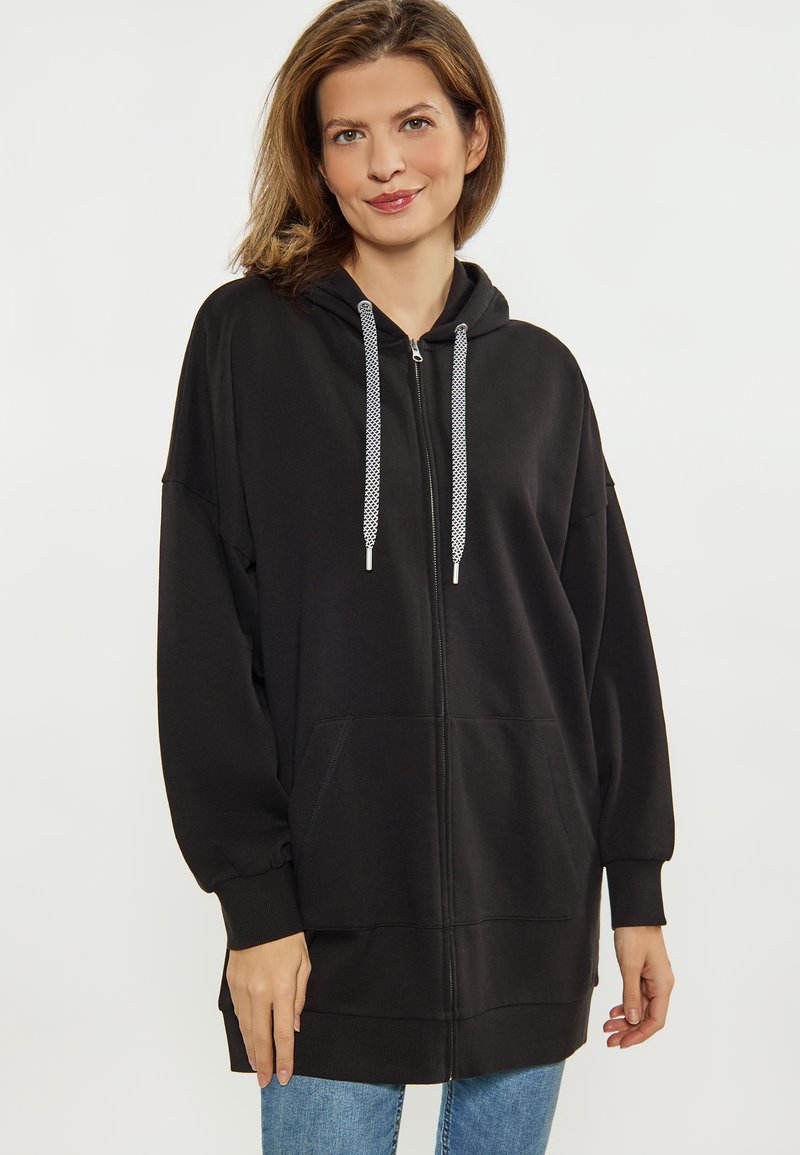 usha Felpa con zip - schwarz