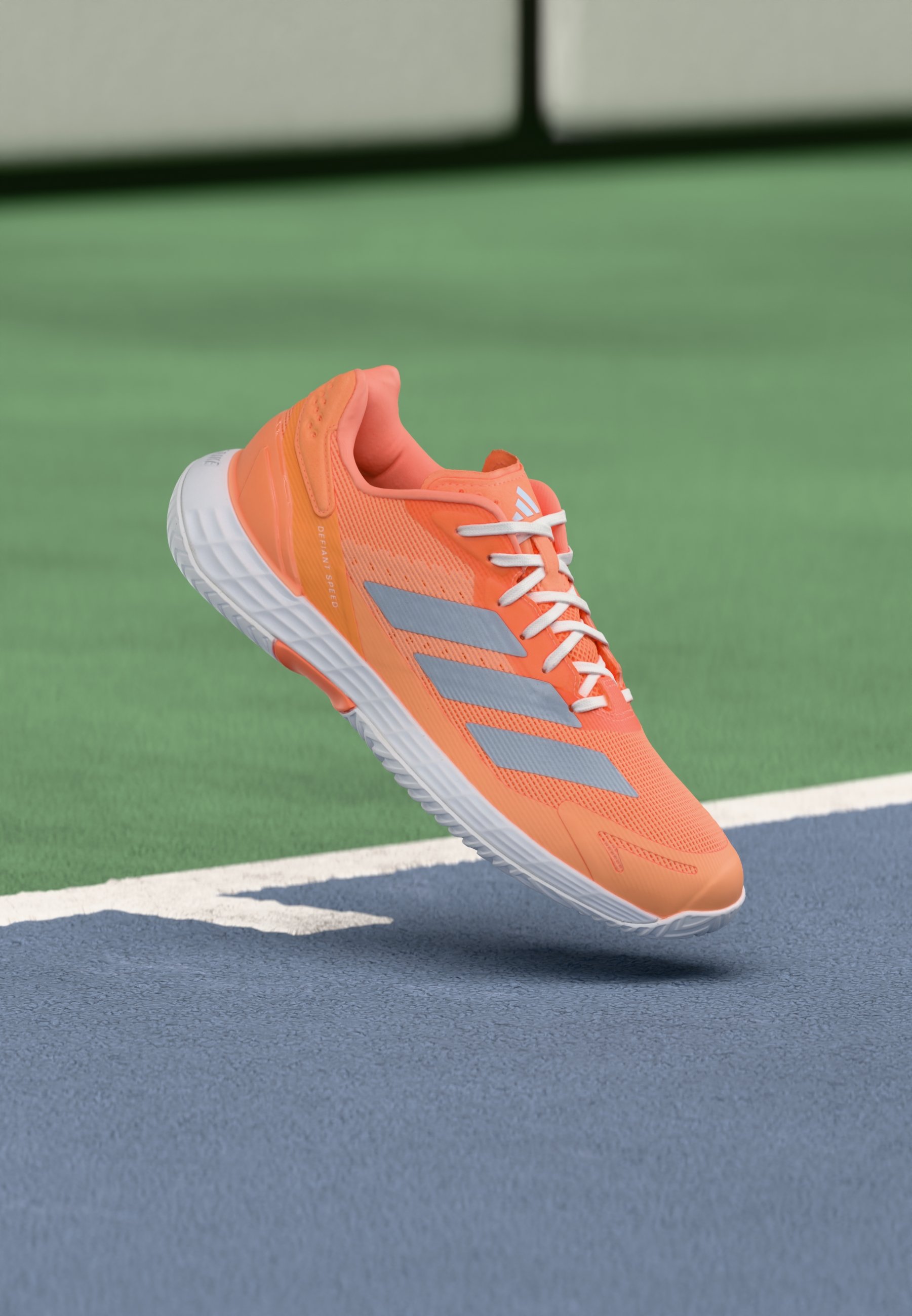 adidas Performance DEFIANT SPEED 2 - Multicourt tennis shoes - beam  orange/crystal sky/footwear white/orange - Zalando.ie