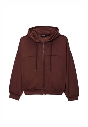 UNIE EN TECHNIQUE - Sweat zippé - bison