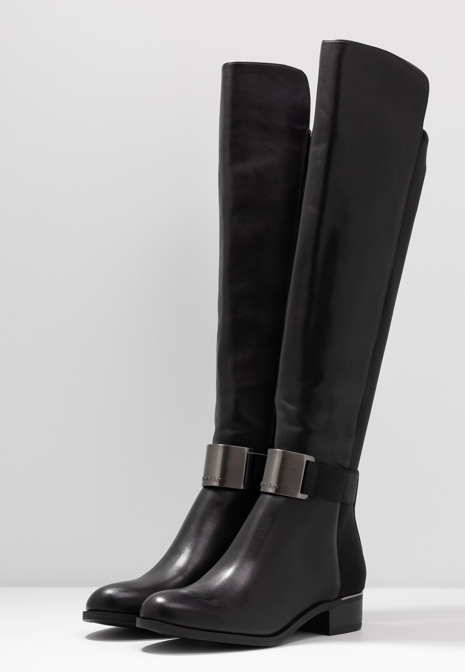 GENNIE Overknee laarzen blackgunmetal GENNIE Overknee laarzen blackgunmetal