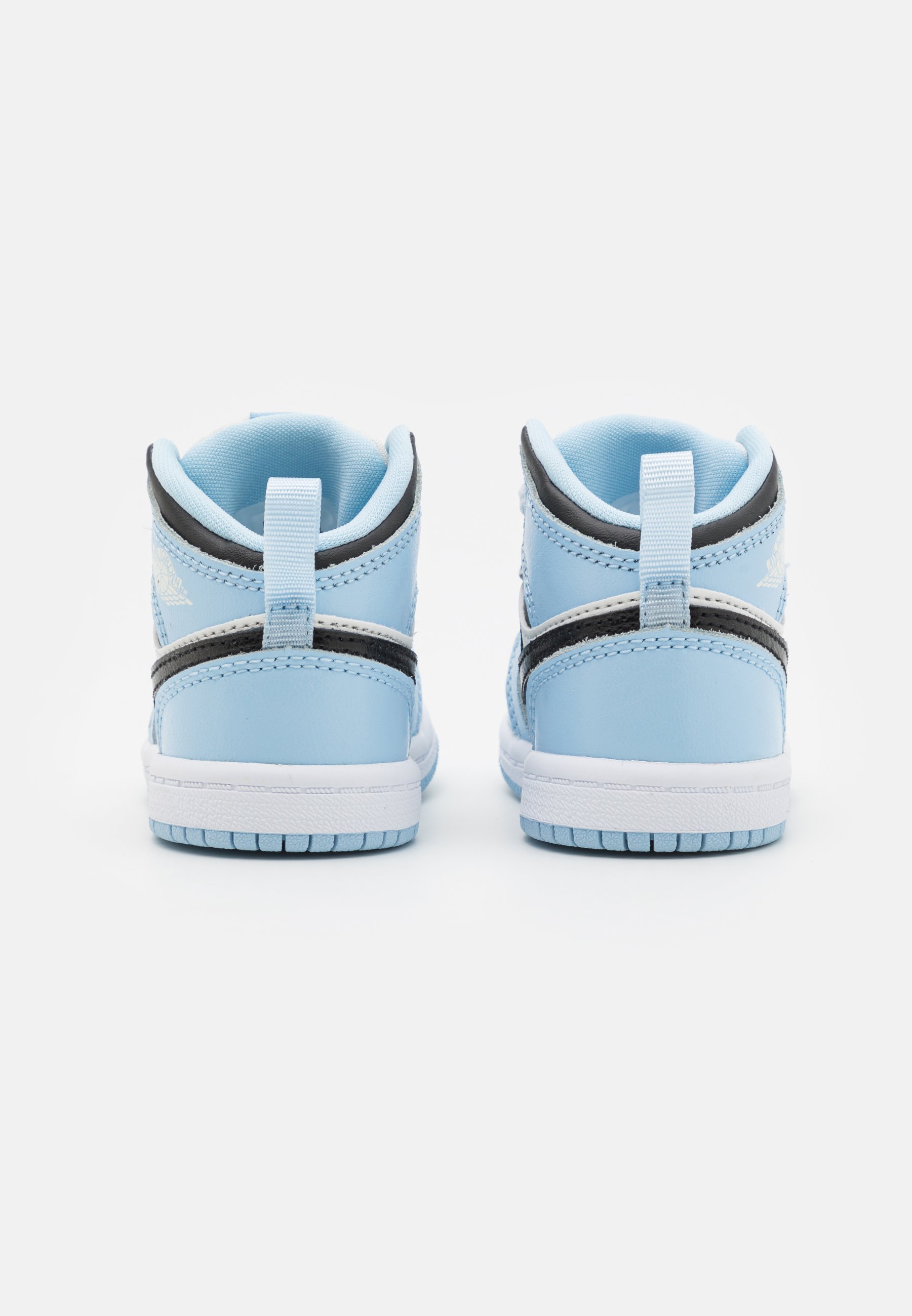 Jordan 1 MID UNISEX - Basketbalschoenen - ice blue/black/sail/white/ lichtblauw - Zalando.be