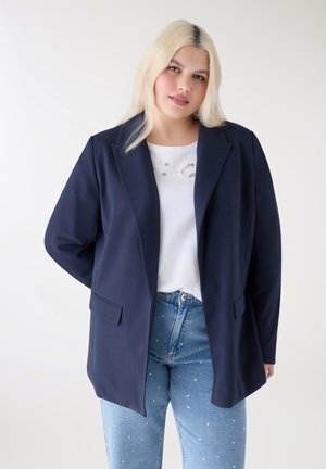 Terranova, APERTA TINTA UNITA - Blazer - blu scuro