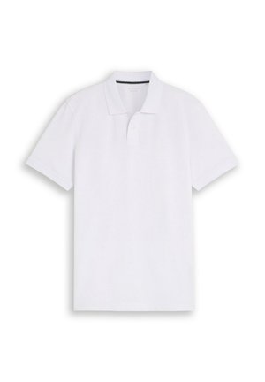 TOM TAILOR, TOM TAILOR POLOSHIRTS PIQUÉ POLOSHIRT MIT LOGO-STICKEREI - Poloshirt - white
