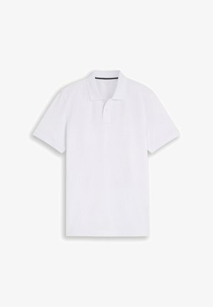 TOM TAILOR, TOM TAILOR POLOSHIRTS PIQUÉ POLOSHIRT MIT LOGO-STICKEREI - Poloshirt - white
