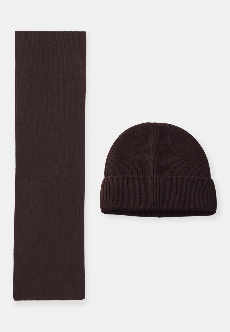 Becksöndergaard WOONA MIX SET - Halsduk - hot fudge brown