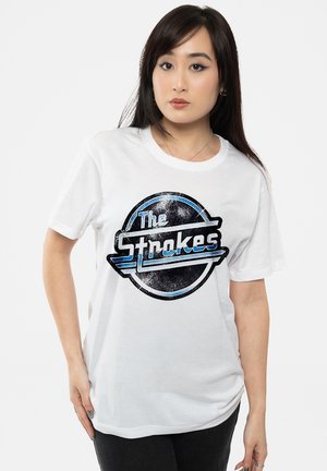 Paradiso Clothing THE STROKES DISTRESSED MAGNA LOGO - Print T-shirt - white