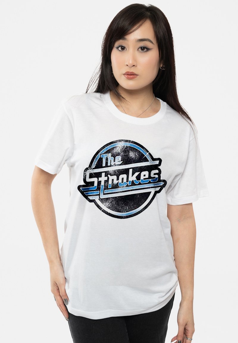 Paradiso Clothing THE STROKES DISTRESSED MAGNA LOGO - Print T-shirt - white