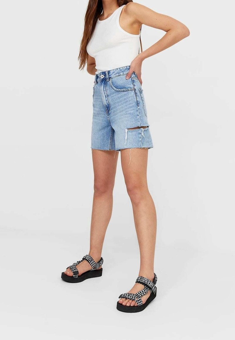 Stradivarius Shorts vaqueros blue denim (Segunda mano