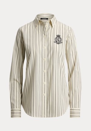 Lauren Ralph Lauren, CLASSIC FIT STRIPED DOBBY SHIRT - Chemise - cream/black
