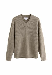 Next V-NECK TEXTURE - Striktrøje - neutral