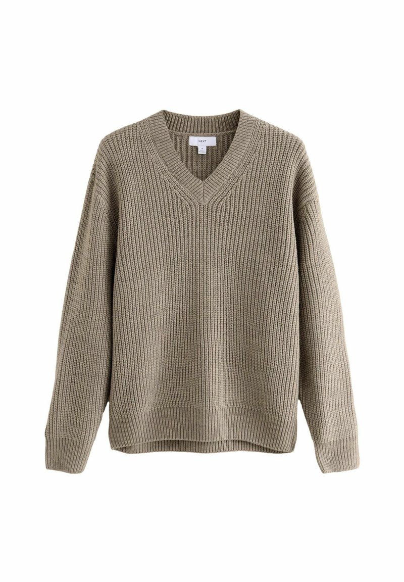 Next V-NECK TEXTURE - Jumper - neutral