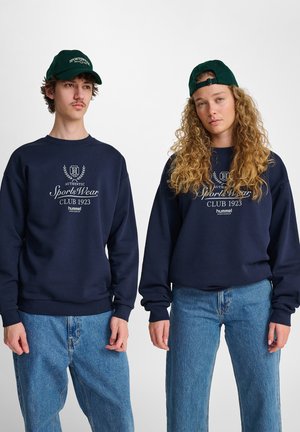 Hummel, LOOSE CREWNECK CLUB  - Sweatshirt - dress blues