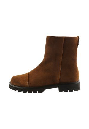 Enkellaarsjes met plateauzool - khaki