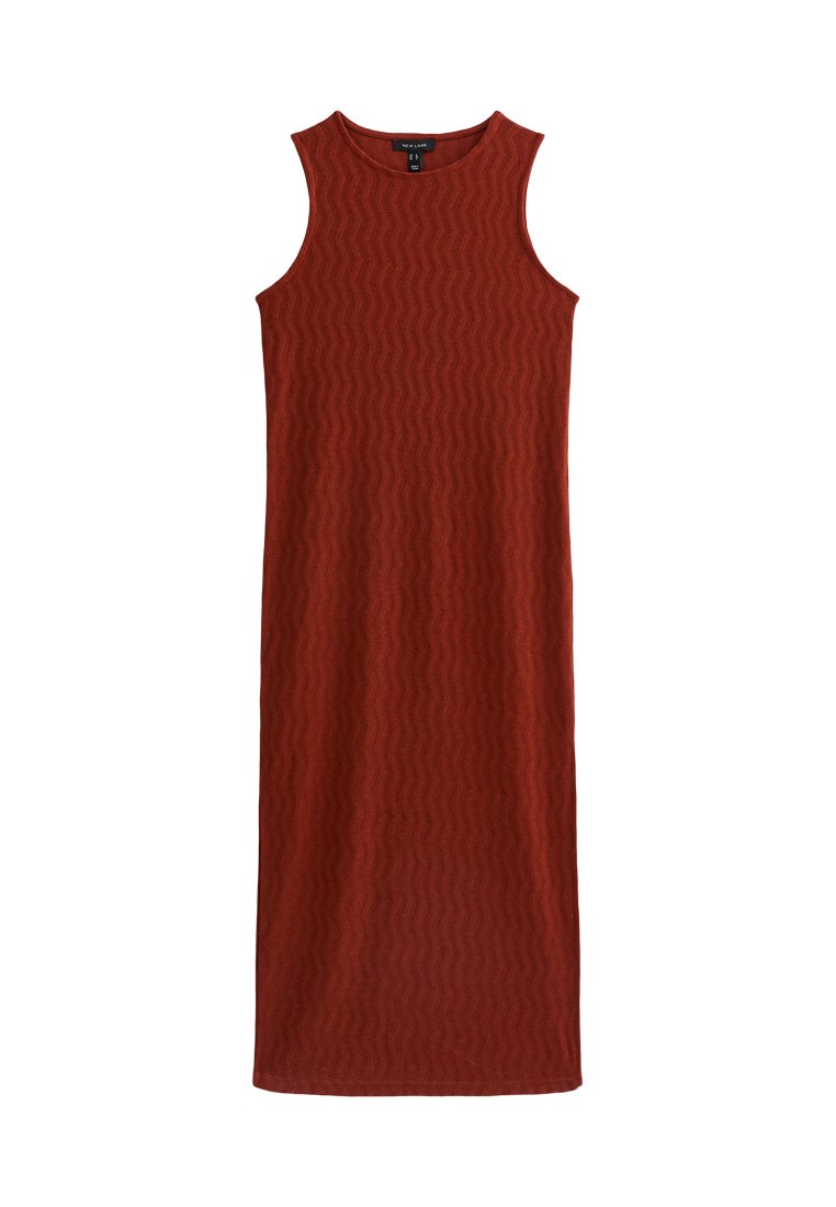 New Look Gebreide jurk oranje