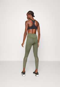 Nike Performance ONE - Leggings - medium olive/white