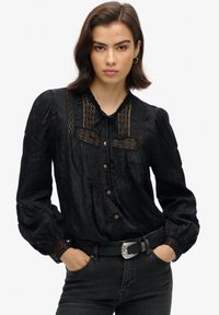 Superdry & Co LONG-SLEEVED - Bluse - black