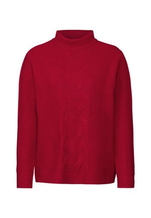 Stickad tröja - rot