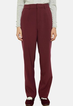 FLUID HIGH-WAIST - Auduma bikses - bordeau wine