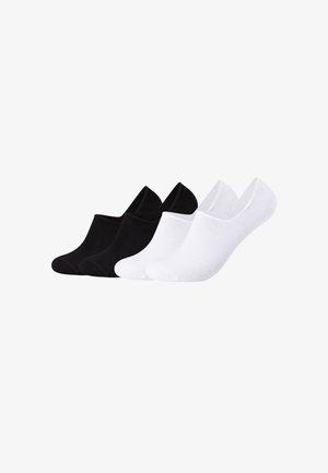 camano, INVISIBLE LOW FOOTIES UNISEX 4 PACK - Füßlinge - black/white