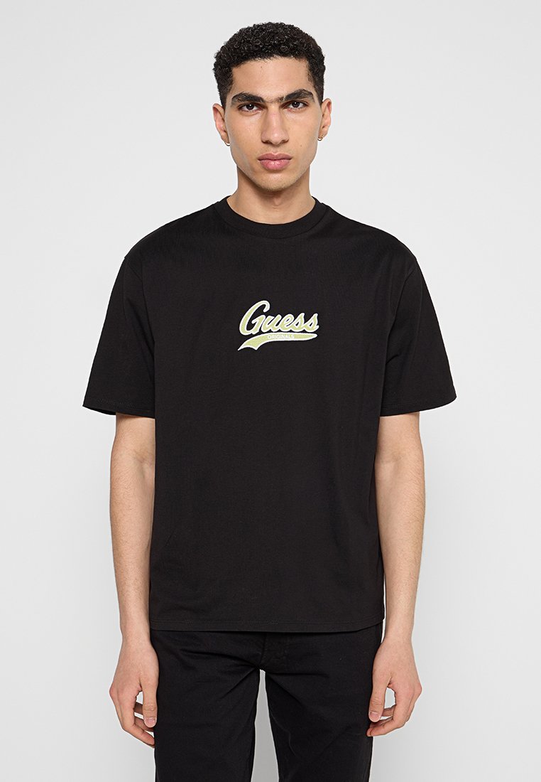 Guess T-shirt print zwart
