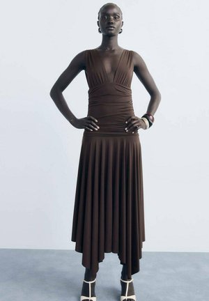 Robe en jersey - brown