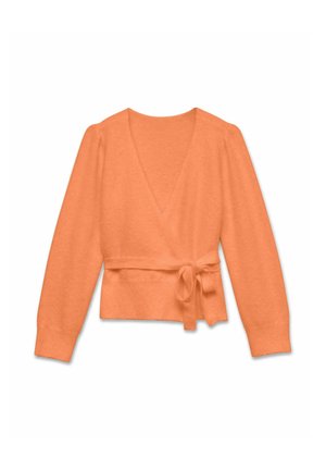 Vero Moda, CARDIGAN VMISABELLA KNIT CARDIGAN - Gilet - copper tan