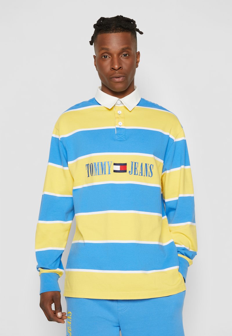 Tommy Jeans RUGBY Polo shirt tuscan sun/dress blues/yellow