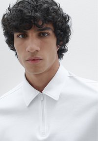 Massimo Dutti SHORT SLEEVE POLO NECK - Polo - white