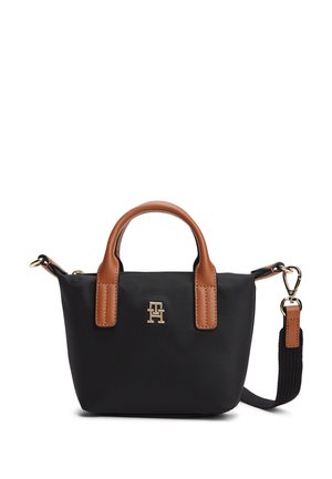 Tommy Hilfiger TH MONOGRAM CROSSBODY TOTE BAG - Sac à main - black