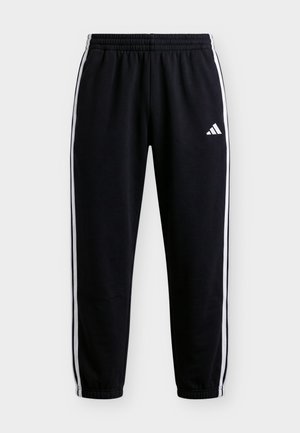 adidas Sportswear, ESSENTIALS 3 STRIPES TAPERED CUFFED PANTS - Παντελόνι φόρμας - black/white