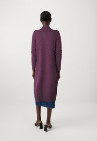 VILA VIRIL LONG CARDIGAN - Kardigan - plum perfect