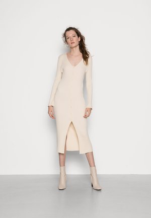 Gebreide jurk - cream
