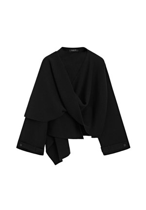 Massimo Dutti, Poncho - metallic black