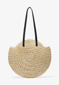 Even&Odd by Zalando - STRAW - Bolso shopping - beige/black Imagen en miniatura 1