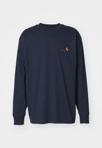 AMERICAN SCRIPT - Maglietta a manica lunga - air force blue