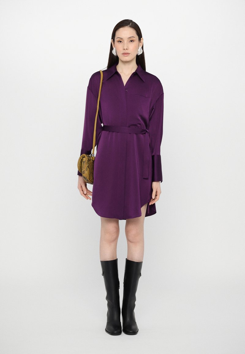 TAILLE XLARGE XL DRESSBARN VIOLET CHEMISIER HAUT ROBE CHEMISE