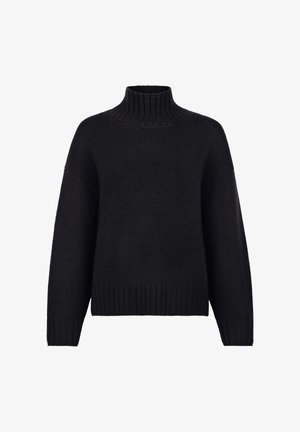 Falconeri, ULTRASOFT TRICOT FUNNEL-NECK - Strickpullover - Black
